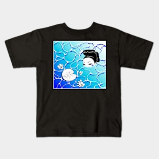 Geisha Underwater Blue Kids T-Shirt